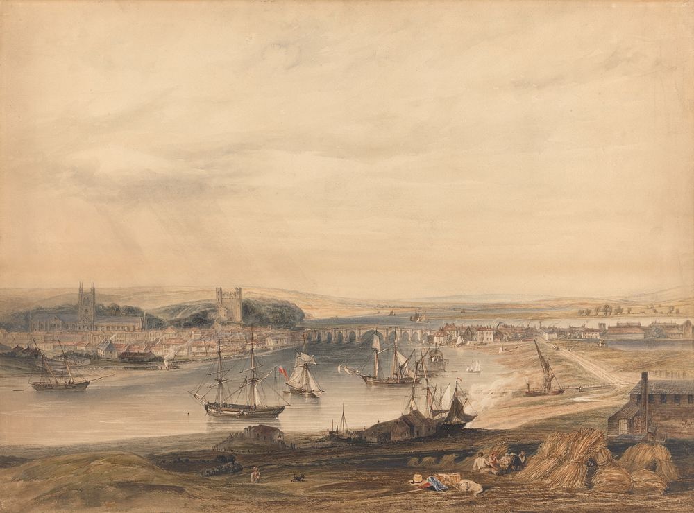 A View of Rochester, the Town and Harbour by Henry Gastineau