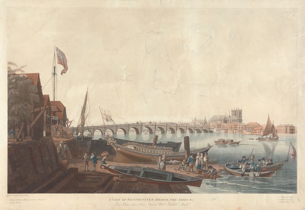 A View of Westminster Bridge, the Abbey, etc.