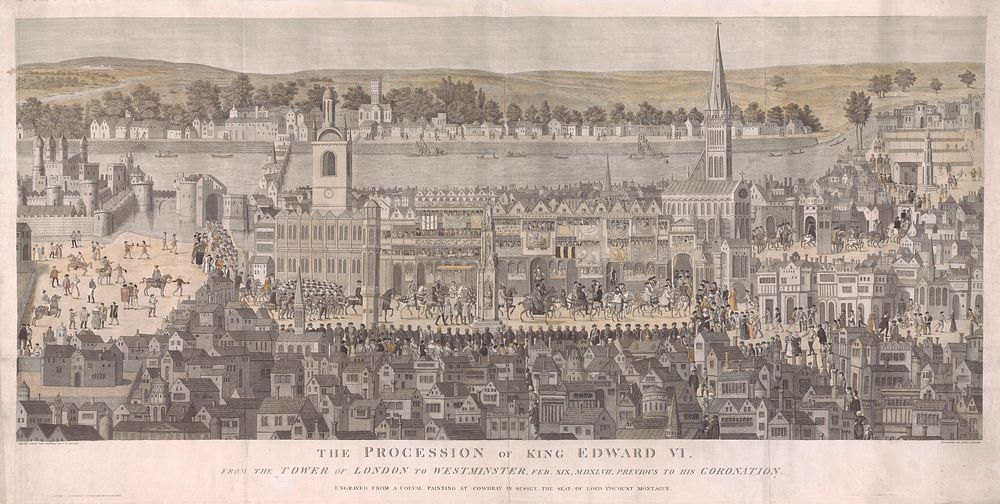 The Procession of King Edward VI from the Tower