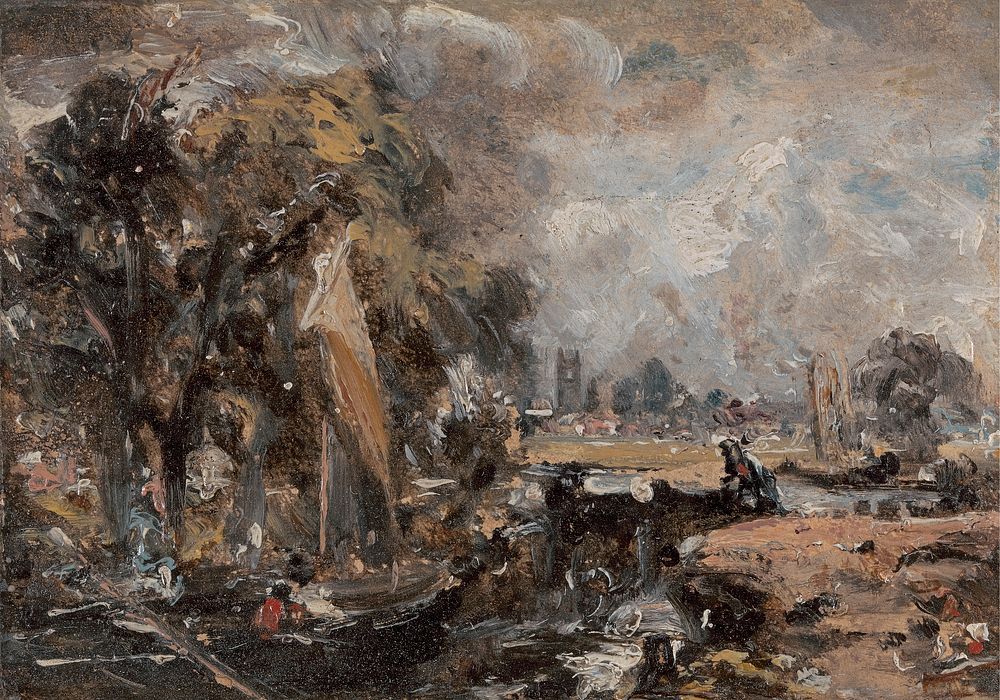 Dedham Lock by John Constable