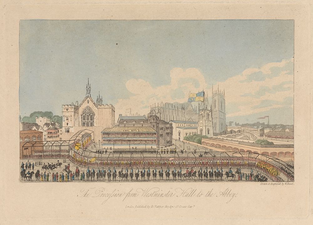 The Procession from Westminster Hall to the Abbey