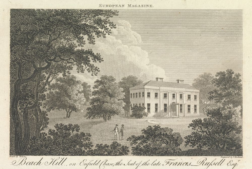 Beach Hill, on Enfield Chase, the Seat of the late Francis Russell, Esquire, Outer Suburb - North