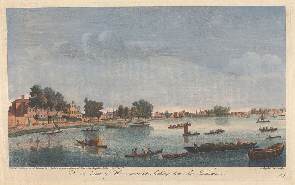 A View of Hammersmith looking down the Thames