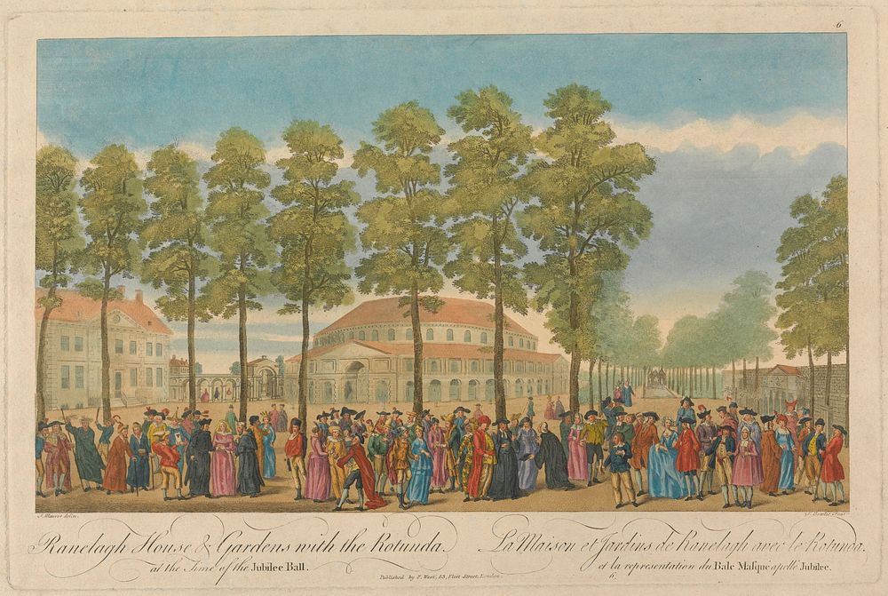 Ranelagh House and Gardens with the Rotunda at the time of the Jubilee Ball