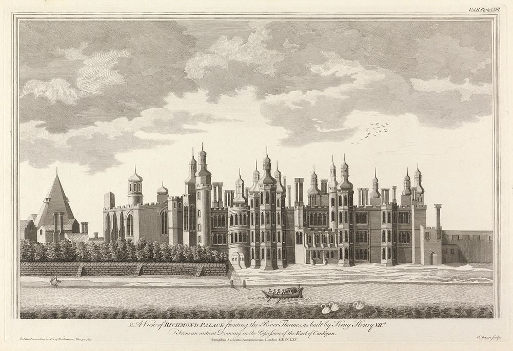 A View of Richmond Palace fronting the River Thames