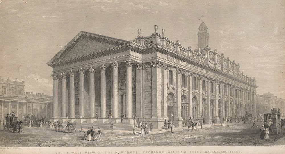 South West View of the New Royal Exchange