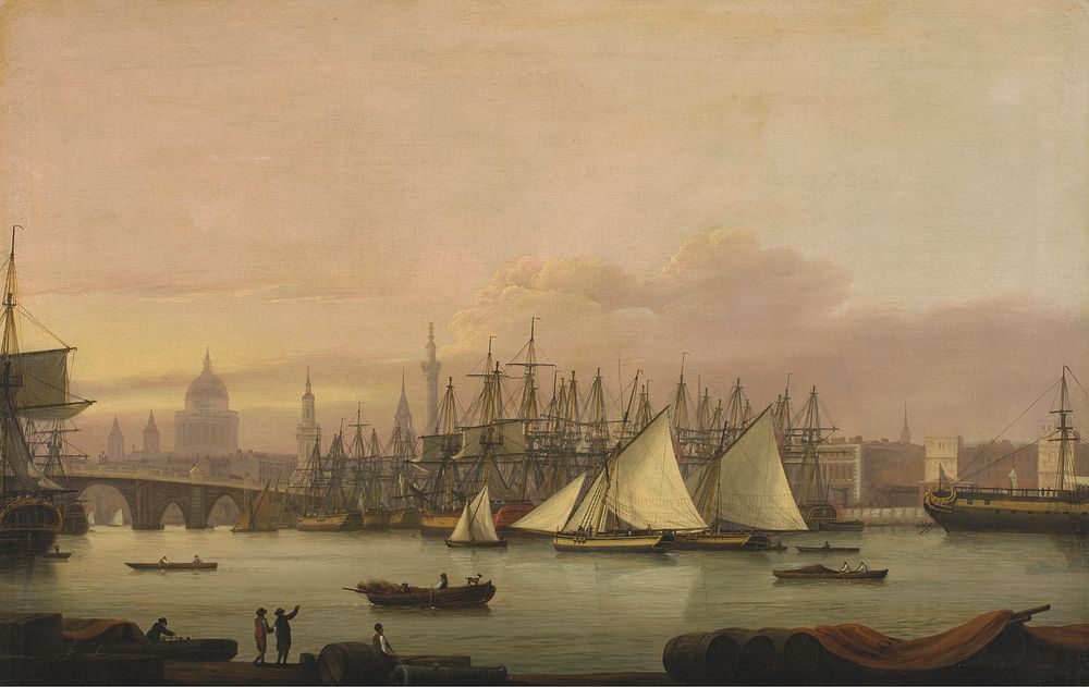 The Port of London by Thomas Luny
