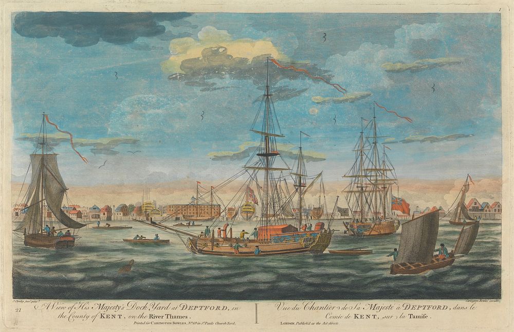 A View of His Majesty's Dock Yard at Deptford in the County of Kent