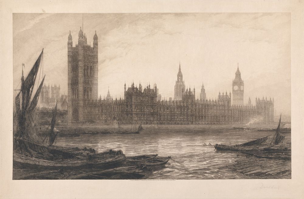 The Houses of Parliament from Lambeth