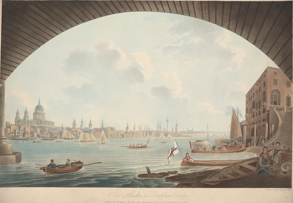 A View of London from Blackfriars Bridge