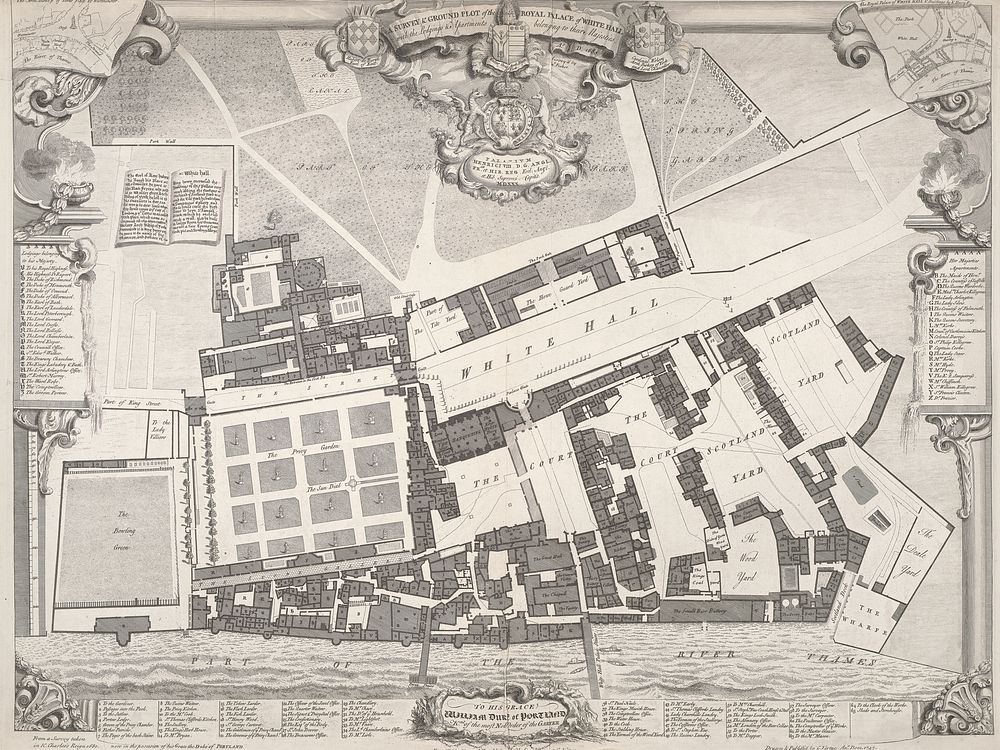 A Survey and Ground Plot of the Royal Palace of White Hall