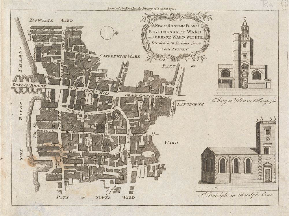 A New and Accurate Plan of Billingsgate Ward, and Bridge Ward Within