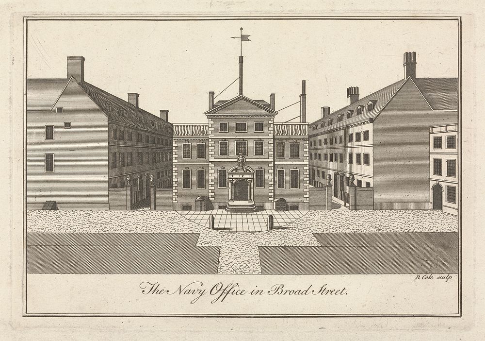 The Navy Office in Broad Street (Should be Seething Lane)