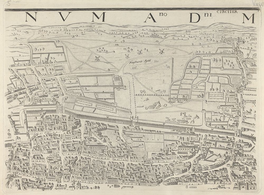 Londinum Antique, this plan shows the ancient extent of the famous cities of London and Westminster as it was near the…