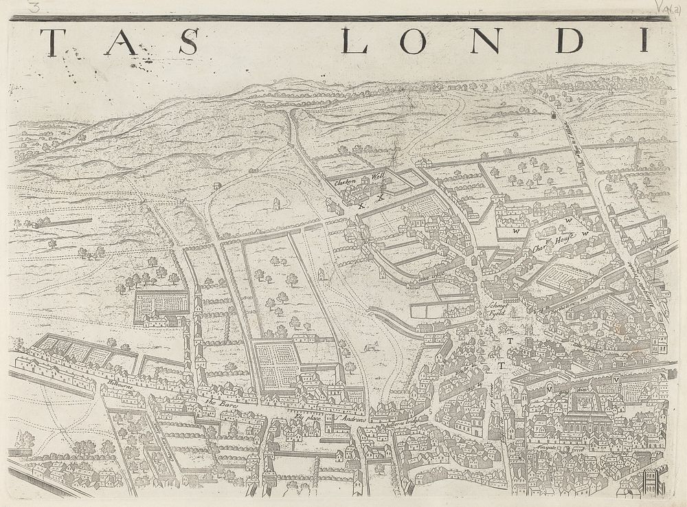 Londinum Antique, this plan shows the ancient extent of the famous cities of London and Westminster as it was near the…