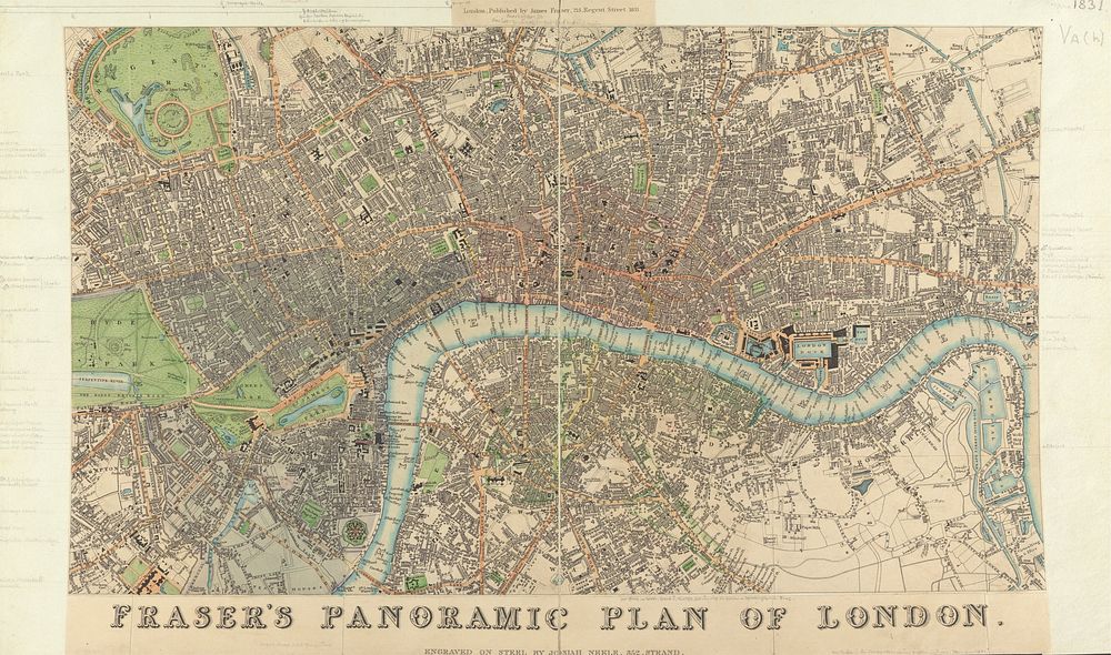 Fraser's Panoramic Plan of London | Free Photo - rawpixel