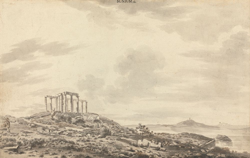 Landscape with Temple Ruins at Sunium by William Pars
