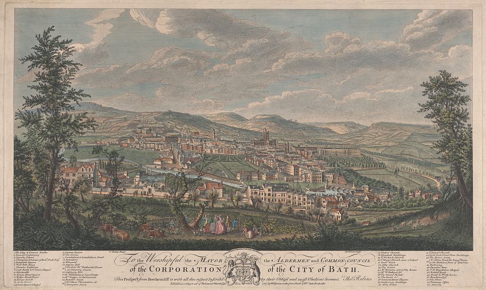 A South West Prospect of the City of Bath