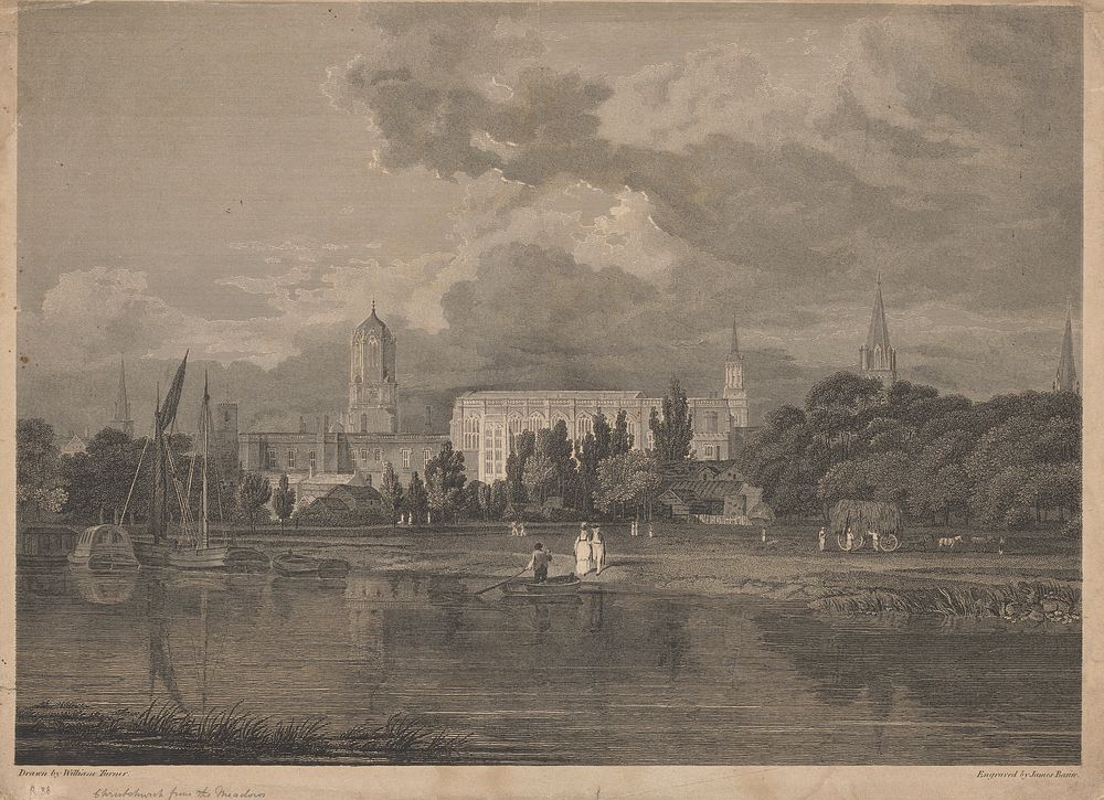 South View of Christ Church, etc., From the Meadows...