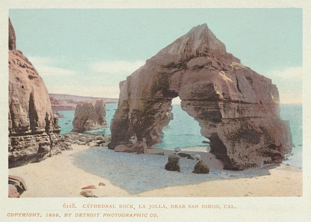 Cathedral Rock, La Jolla, Near San Diego, California, No. 6118