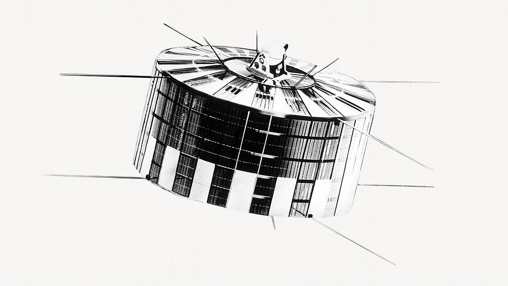 Space rocket ship, illustration isolated image