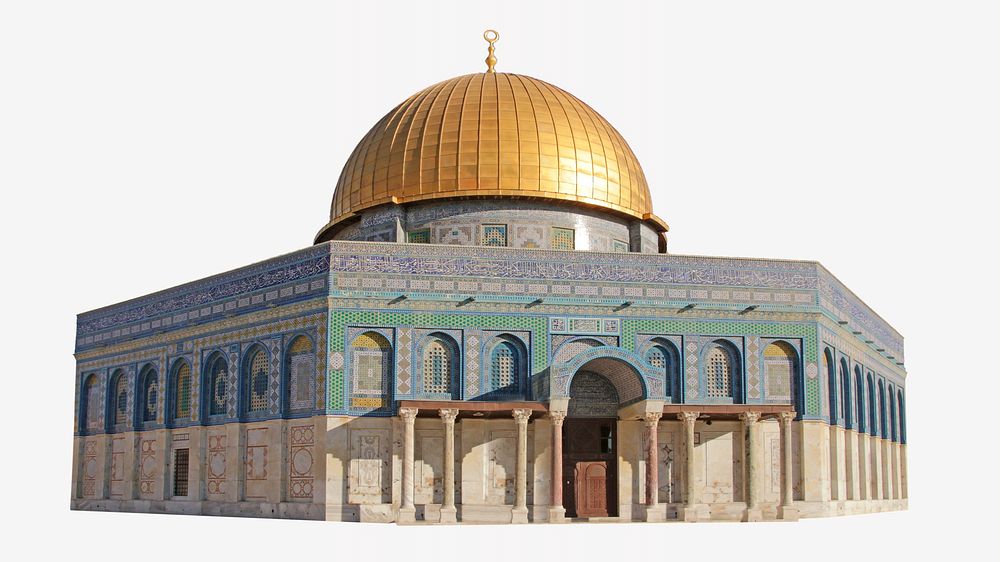 Dome of the rock isolated image