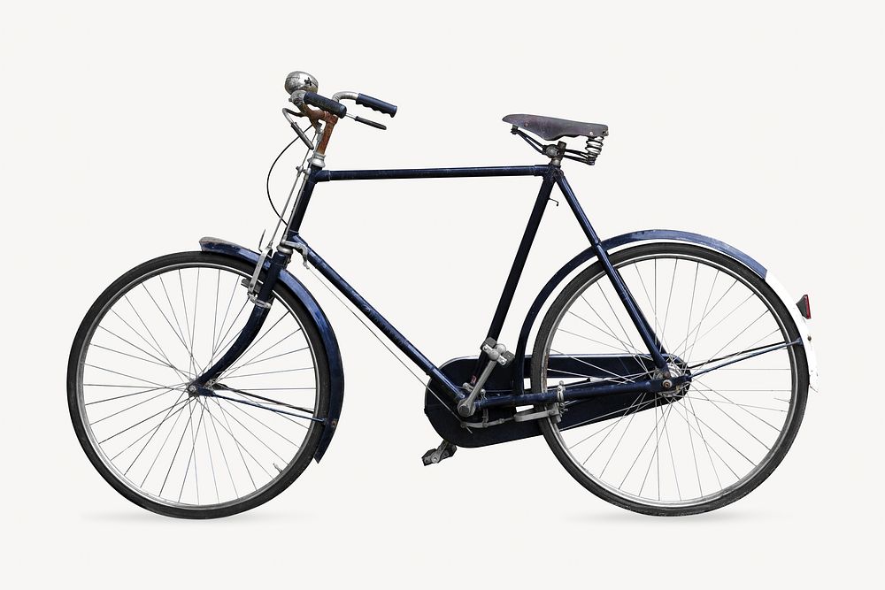 Black bicycle isolated design