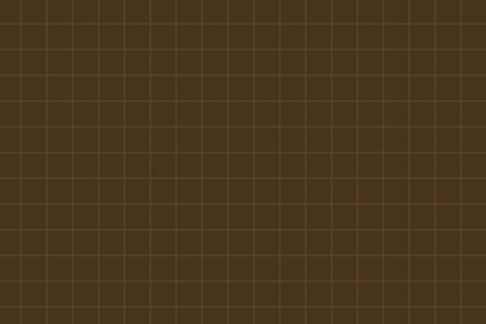 Brown grid pattern background vector