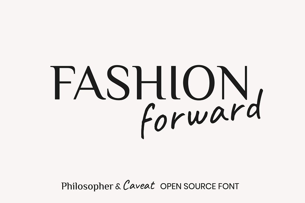 Philosopher & Caveat open source font by Jovanny Lemonad, Impallari Type