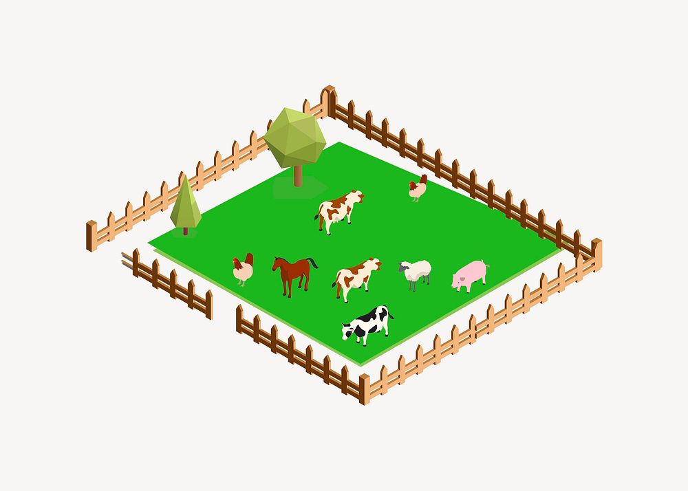 Livestock illustration. Free public domain CC0 image.