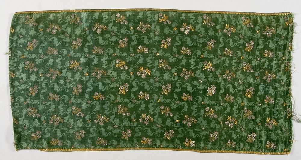 Textile Length with Pattern of Stylized Floral Meanders (Bizarre)