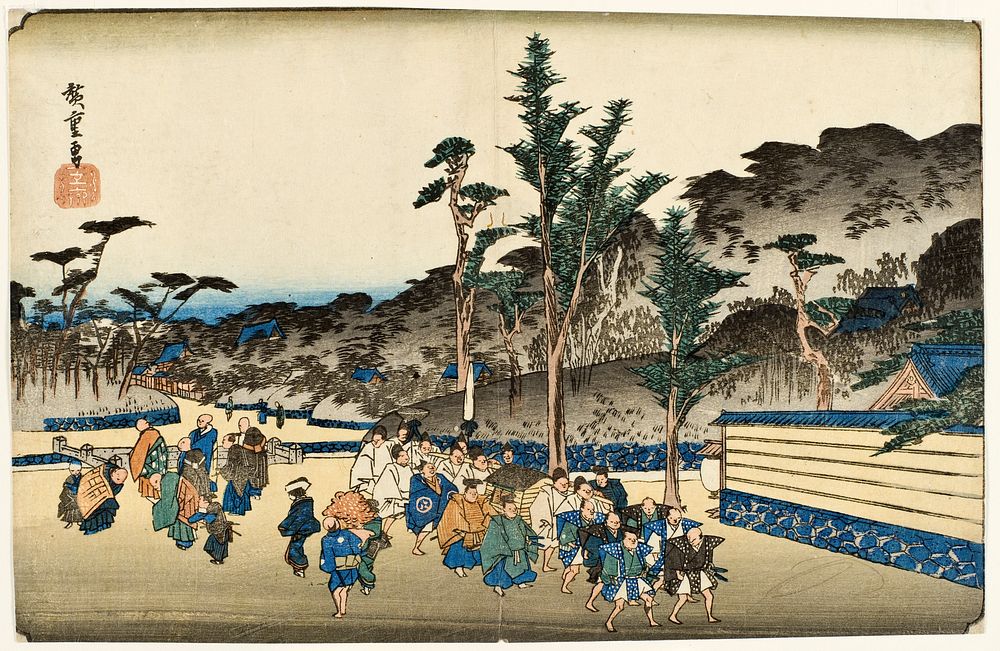 Precincts of Zōjōji in Shiba by Utagawa Hiroshige