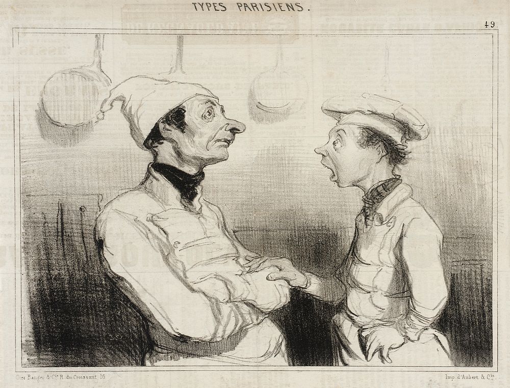 Vous savez bien l'éponge que vous disiez... by Honoré Daumier