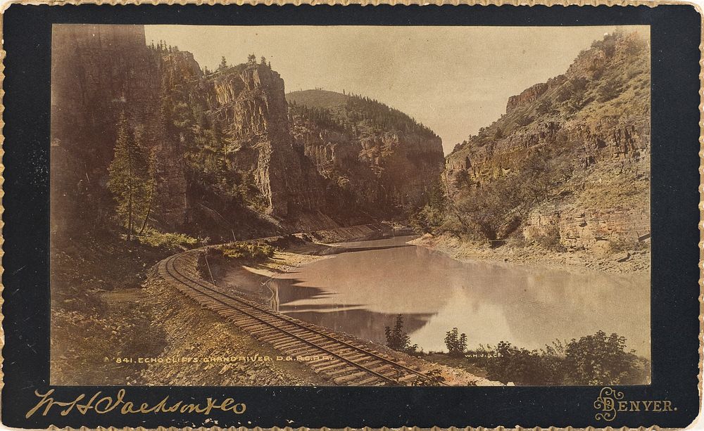 Echo Cliffs Canyon & Grand River by William Henry Jackson