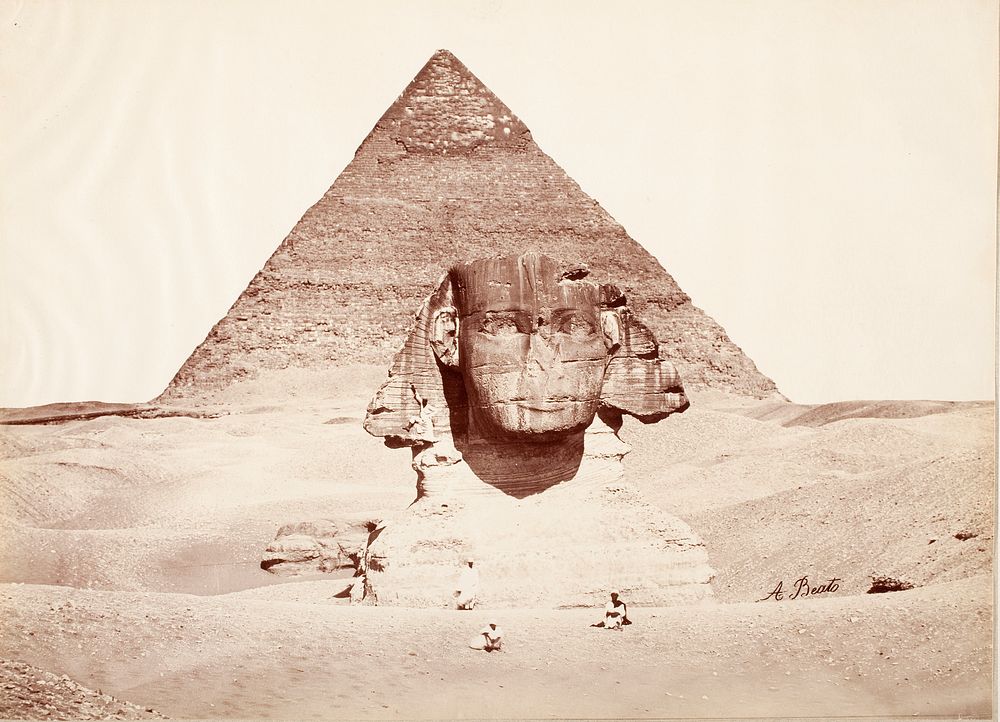Untitled (Sphinx and Pyramid) by Felice A Beato