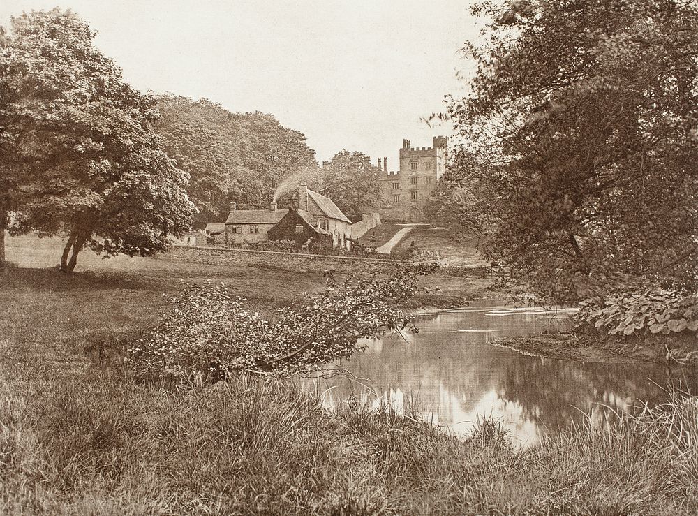 Haddon Hall & Homestead, From The River Wye (#34) by George Bankart