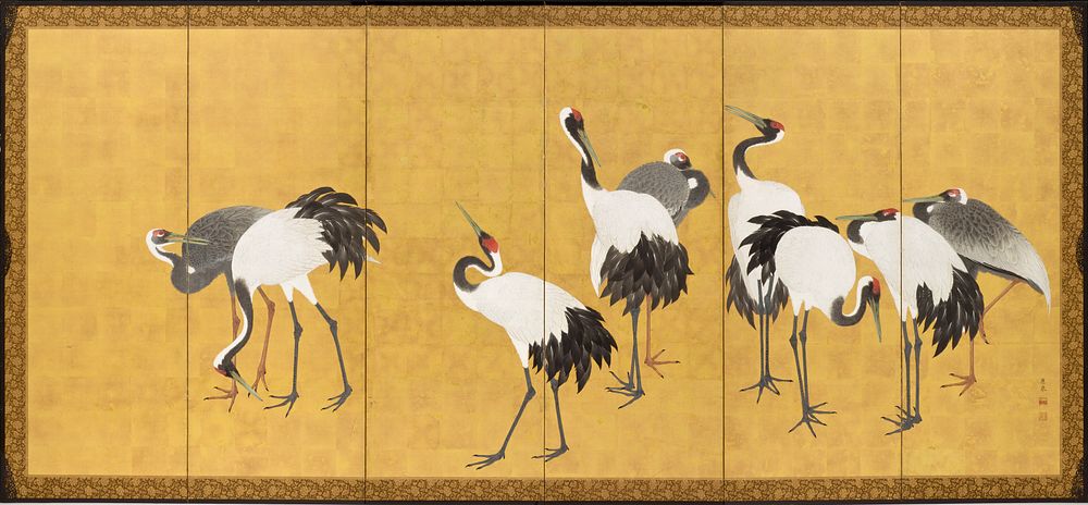 Cranes by Maruyama Ōkyo