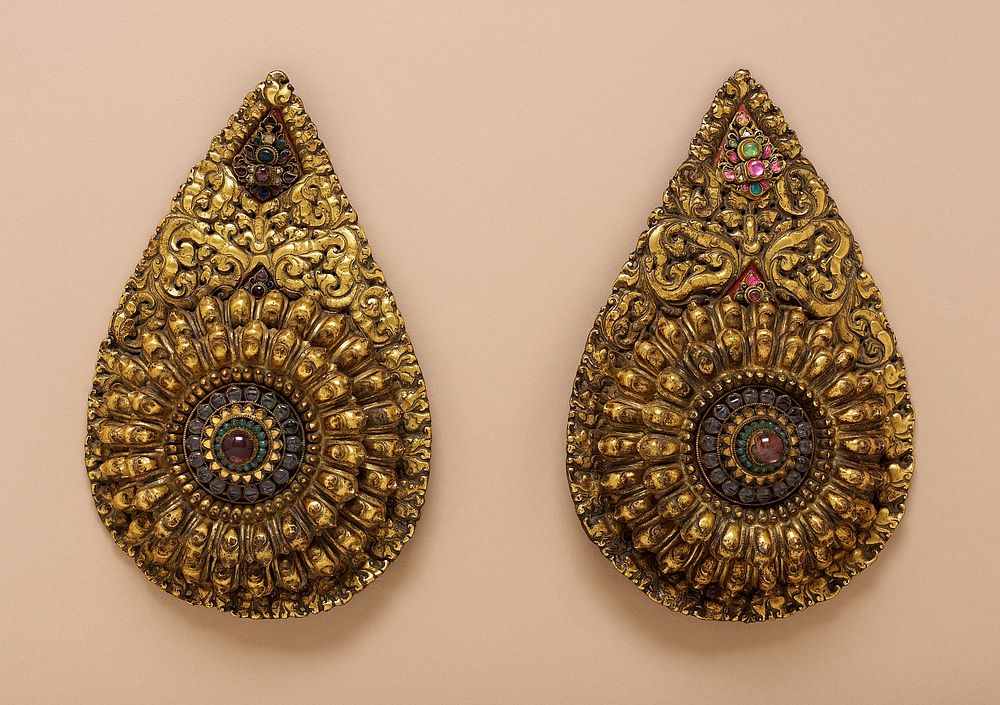 Pair of Oversize Earrings for an Image