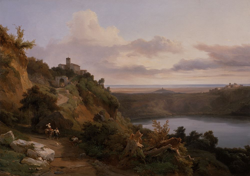 Lake Nemi by Jean Charles Joseph Rémond