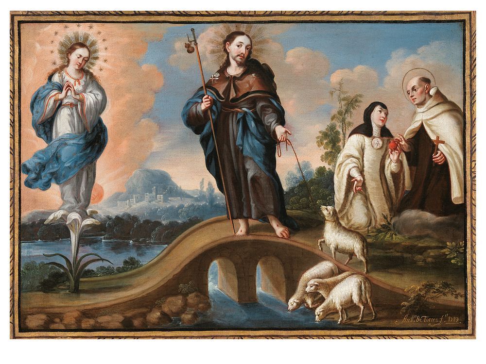 Sacred Conversation with the Immaculate Conception and the Divine Shepherd (Sacra Conversación con la Inmaculada Concepción…