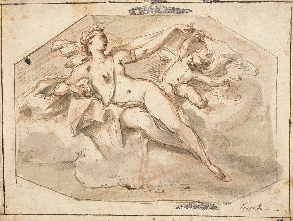 Venus and Cupid by Gaspare Diziani