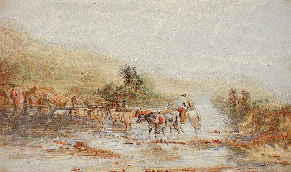Welsh Drovers by George Baxter
