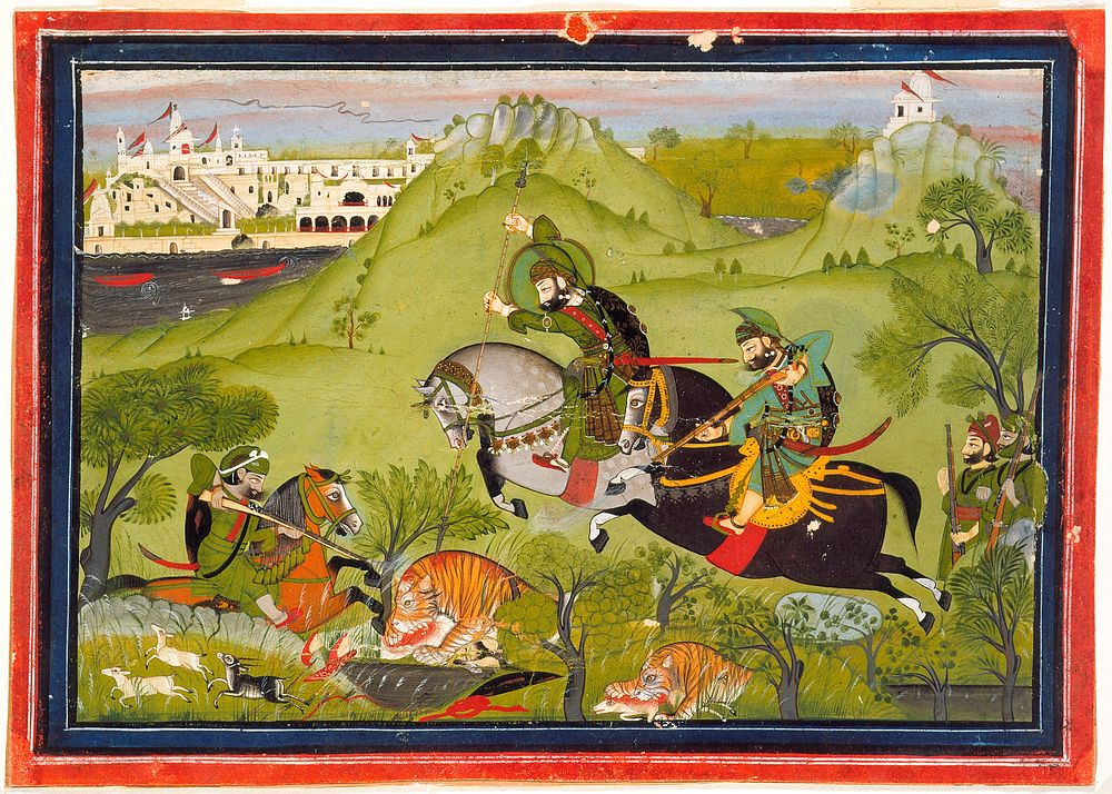 Maharana Ari Singh of Udaipur (r. 1761-73) and His Entourage at the Hunt