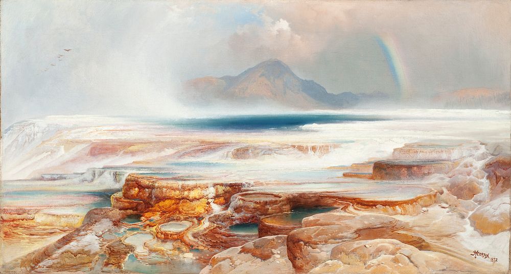 Hot Springs of the Yellowstone by Thomas Moran