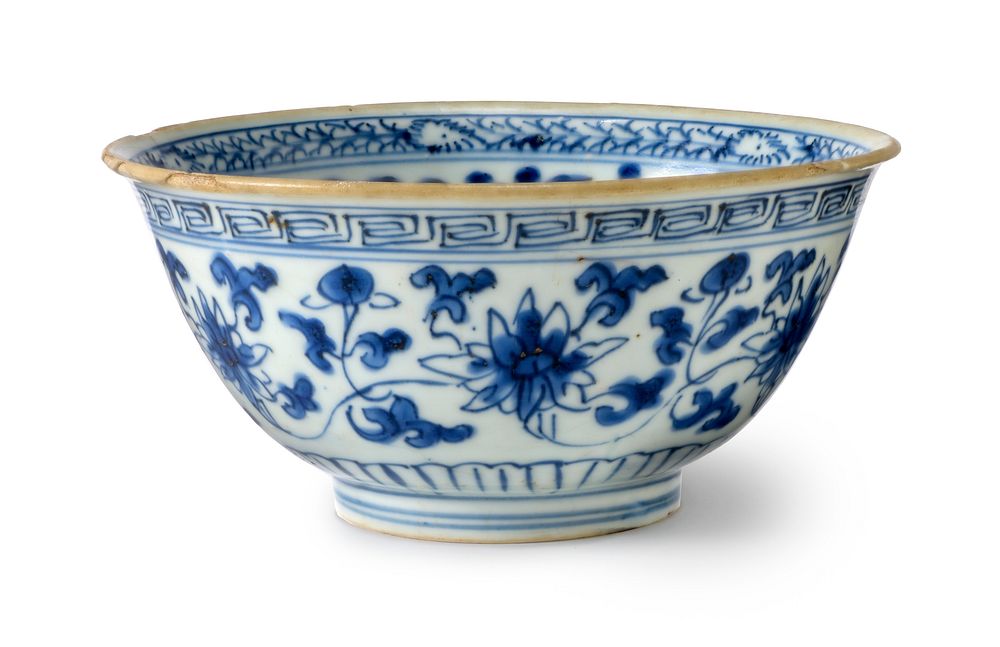 Bowl (Wan) with Floral Scrolls