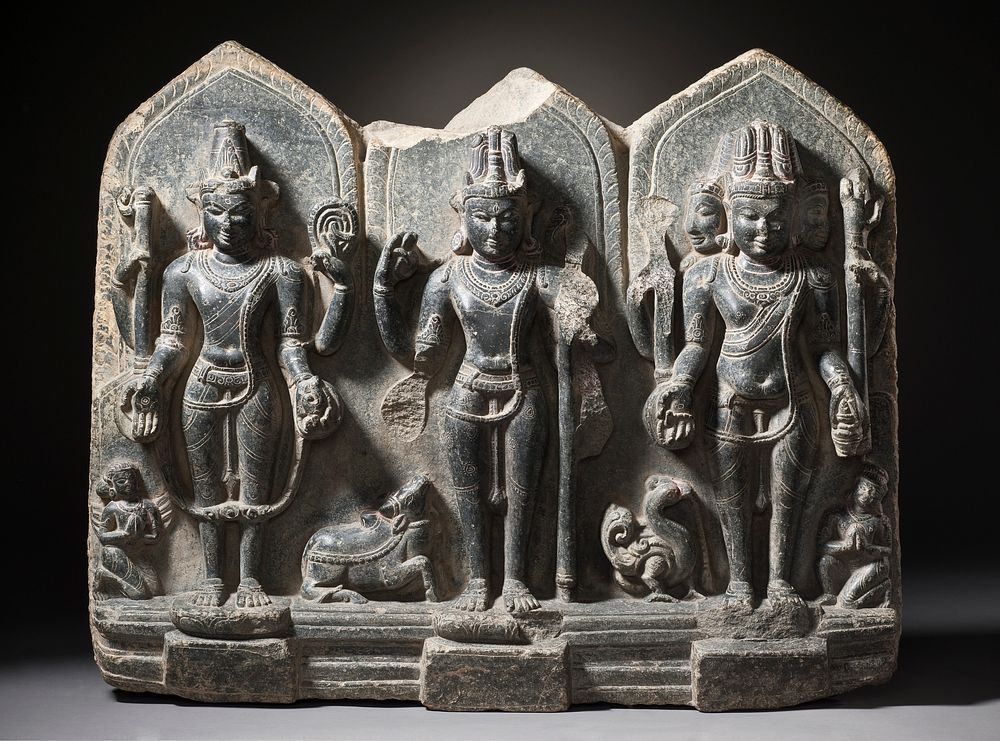 The Hindu Gods Vishnu, Shiva, and Brahma