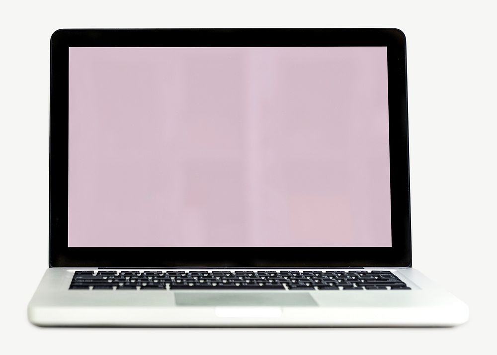 Notebook laptop screen isolated object psd
