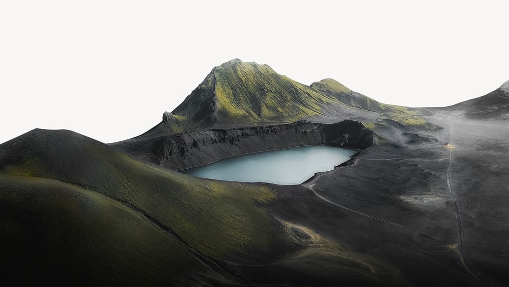 Lake in central highlands, Iceland image element 