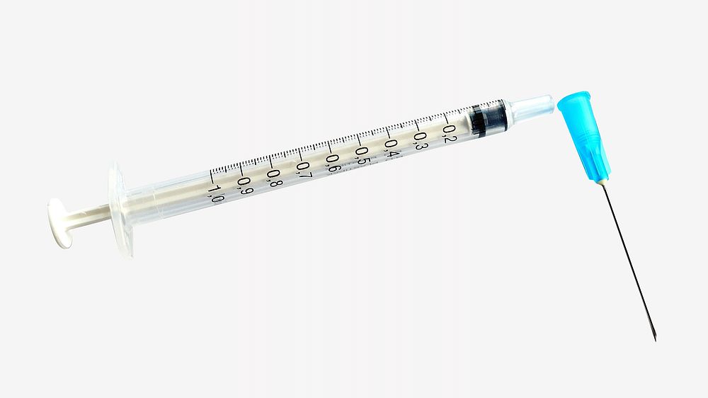 Medical syringe   isolated image
