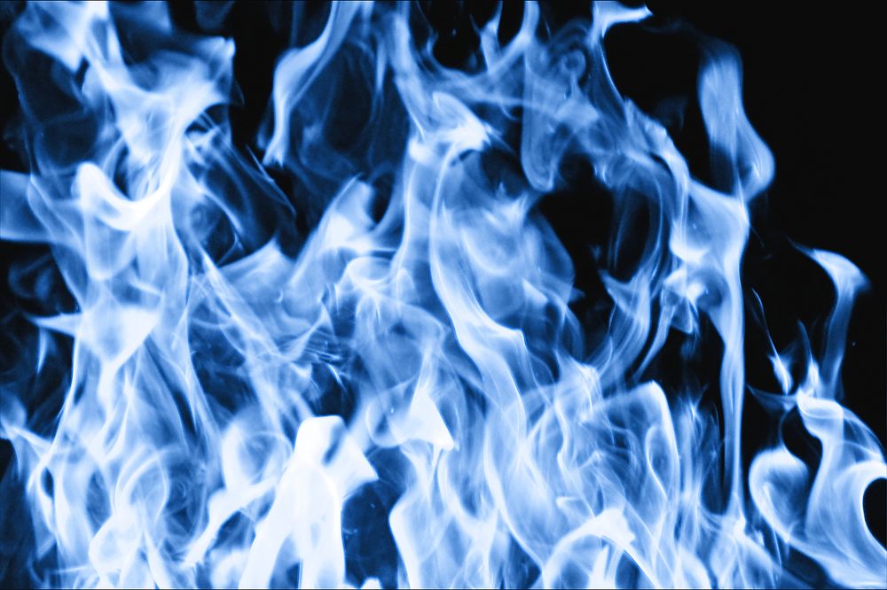 Blue flames image